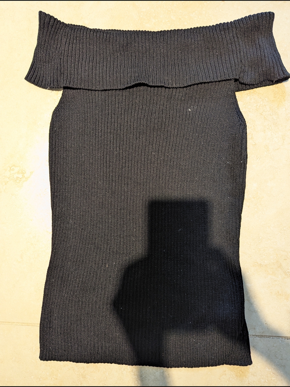 Early 2000s Off The Shoulder Sleeveless Sweater